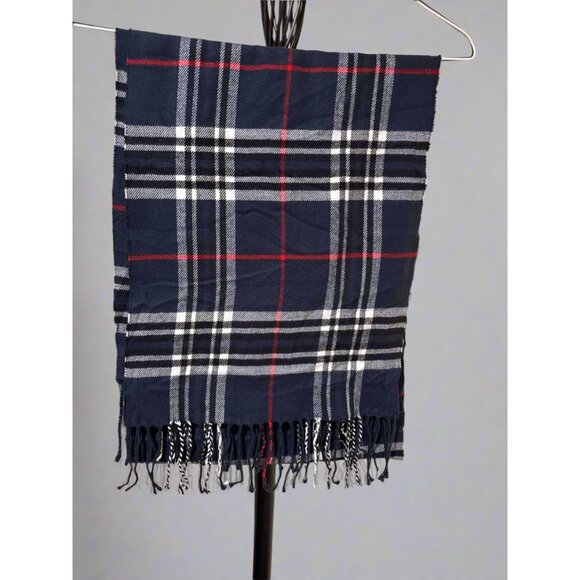 Cashmere Feel Plaid Scarf – Italy Design Style (Unbranded) - Picture 1 of 2